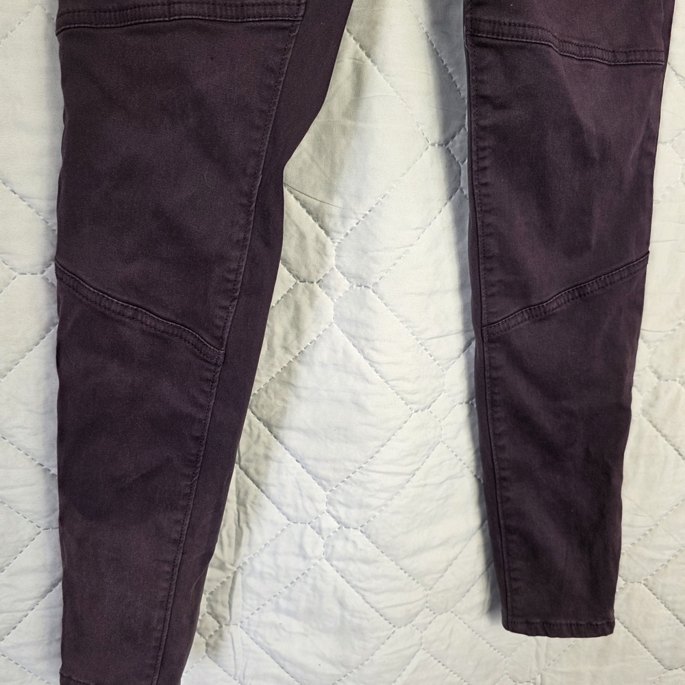 Mudd Women's FLX Stretch Jeans Casual Solid Purple Indigo Skinny Sz 5 - Picture 8 of 12